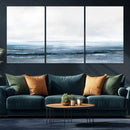 Blue Ocean Abstract Artwork Wall Art Canvas Print
