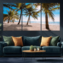 Palm Beach Tropical Island Wall Art Canvas Print by MyGreatCanvas | Canvas Wall Art Prints | Photo Prints & Wall Decor