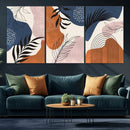Boho Wall Art Canvas Print Set Mid-Century Prints Bohemian