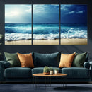 Majestic Ocean Wave Wall Art Canvas | 3 Panel Large Seascape