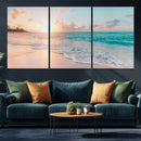 Beach Wall Art - Stunning Ocean Sunset Canvas Print with