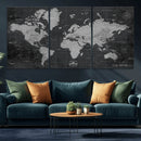 World Map Canvas Print – Detailed Map of the World Wall Art by MyGreatCanvas | Canvas Wall Art Prints | Photo Prints & Wall Decor