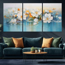 Abstract Flower Wall Art Canvas Print