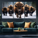 Buffalo Wall Art Canvas Print, American Bison Herd Wall Art by MyGreatCanvas | Canvas Wall Art Prints | Photo Prints & Wall Decor