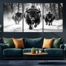 Buffalo Wall Art Canvas Print, Bison Family Wall Art Canvas by MyGreatCanvas | Canvas Wall Art Prints | Photo Prints & Wall Decor
