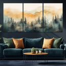 Abstract Forest Print - Mountain Wall Art | Autumn Landscape