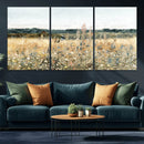 Wildflower Field Wall Art Canvas | Nature-Inspired Landscape