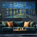 Vincent van Gogh Starry Night over the Rhone Abstract Wall