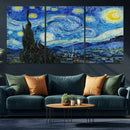 Vincent Van Gogh The Starry Night Abstract Wall Art Canvas