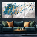 Tree Butterfly Abstract Tree and Butterfly Wall Art Canvas