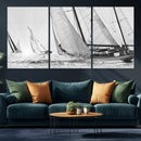 Yacht Sailboat Regatta Canvas Wall Art Canvas Print