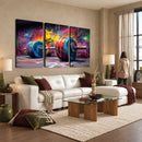 Abstract Graffiti Barbell Canvas Wall Art – Urban Fitness