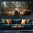 Jesus Lost Lamb Canvas Wall Art – Heartwarming Woodland by MyGreatCanvas | Canvas Wall Art Prints | Photo Prints & Wall Decor