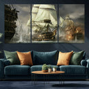 Pirate Ship War Wall Art Canvas Print by MyGreatCanvas | Canvas Wall Art Prints | Photo Prints & Wall Decor