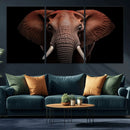 Wild Elephant Wall Art Canvas Print, Africa Savannah Wild by MyGreatCanvas | Canvas Wall Art Prints | Photo Prints & Wall Decor