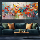 Abstract Butterfly Wall Art Canvas Print