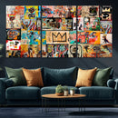 Abstract Art Collage Wall Art Canvas Print – Framed, Ready
