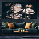 Pink Peonies Flowers Large Canvas Art Print