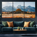 Vintage Old Barn Field Wall Art Canvas Print for Farmhouse by MyGreatCanvas | Canvas Wall Art Prints | Photo Prints & Wall Decor