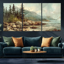 Abstract Acadia National Park Wall Art Canvas Print -