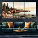 Serene Coastal View of Acadia National Park Wall Art -