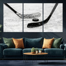 Winter Ice Hockey Sport Canvas Wall Art Print - Hockey Wall by MyGreatCanvas | Canvas Wall Art Prints | Photo Prints & Wall Decor