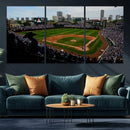 Chicago Cubs Baseball Team Print - Wrigley Field Stadium