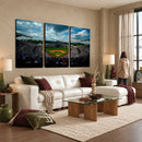 3-Panel Kauffman Stadium Wall Art Print | Large Kansas City