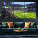 Tottenham Hotspur Stadium Canvas Print, Match Day Triple