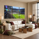 Tottenham Hotspur Stadium Canvas Print, Match Day Triple