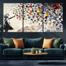 Banksy Graffiti Wall Art Canvas Print: Girl Releasing