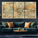 Push Pin World Map Canvas Print – Travel Tracker Wall Art by MyGreatCanvas | Canvas Wall Art Prints | Photo Prints & Wall Decor