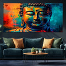 Colorful Buddha Wall Art – Framed Abstract Portrait Canvas by MyGreatCanvas | Canvas Wall Art Prints | Photo Prints & Wall Decor