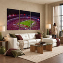 Bryant-Denny Stadium Night Game Triple Canvas Wall Art -