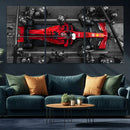 Ferrari Pit Stop Canvas Wall Art – Precision and Speed