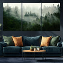 Foggy Forest Wall Art – Tranquil Green Woodland Canvas by MyGreatCanvas | Canvas Wall Art Prints | Photo Prints & Wall Decor
