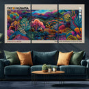 Framed Japanese 1986 Wall Art Print, Yayoi Kusama 1986 Wall