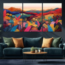 YAYOI KUSAMA Abstract Print - Landscape Canvas Wall Art