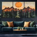 Sunset Mountain Landscape Canvas Wall Art Print - Nature by MyGreatCanvas | Canvas Wall Art Prints | Photo Prints & Wall Decor