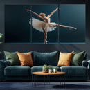 Ballet Dancer Wall Art – Framed Graceful Pose Canvas by MyGreatCanvas | Canvas Wall Art Prints | Photo Prints & Wall Decor