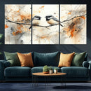 Beautiful Birds Wall Art – Framed Watercolor Branch Canvas by MyGreatCanvas | Canvas Wall Art Prints | Photo Prints & Wall Decor