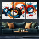 Abstract Wall Art, Rings Wall Art Canvas Print