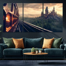 Harry Castle Wall Art Canvas Print, Wizard School Wall Art