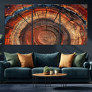 Abstract Tree Ring Art, Colorful Tree Ring Wall Decor, by MyGreatCanvas | Canvas Wall Art Prints | Photo Prints & Wall Decor
