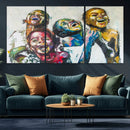 Shai Yossef Style Canvas Art - Joyful African Black Kids