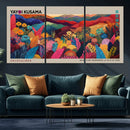 Yayoi Kusama Wall Art Canvas Print, Abstract Art, Large