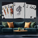 Poker Wall Art - Playing Cards Canvas Wall Art Print - Ace by MyGreatCanvas | Canvas Wall Art Prints | Photo Prints & Wall Decor