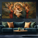 Mary Jesus Canvas Wall Art Print - Madonna and Child with