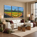 Wrigley Field Chicago Cubs Panoramic Canvas Print –