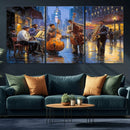 Colorful Jazz Wall Art - African American Music Canvas Print
